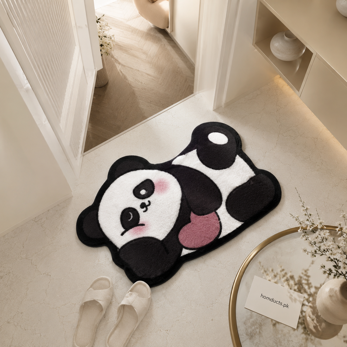 Decorative Floor Mat - Panda & Floral Designs