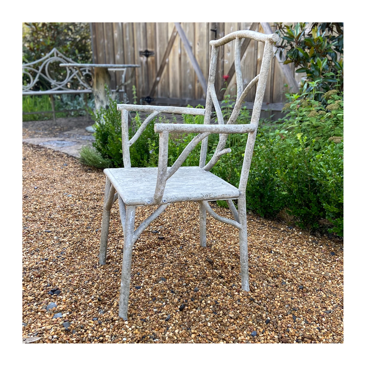 Faux Bois Garden Arm Chair