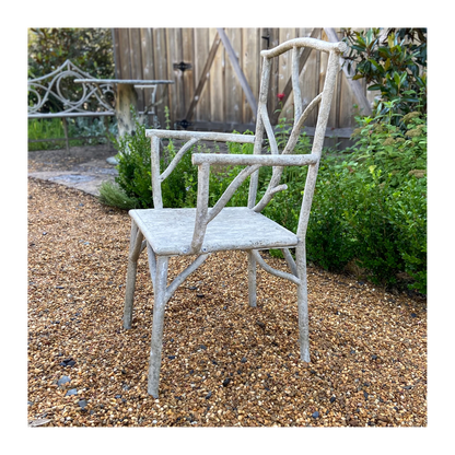 Faux Bois Garden Arm Chair