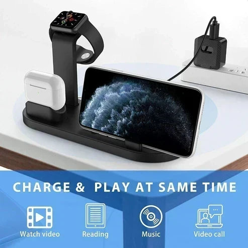 Compatible With Apple, Three-in-one Charging Watch Holder for iwatch Aripods