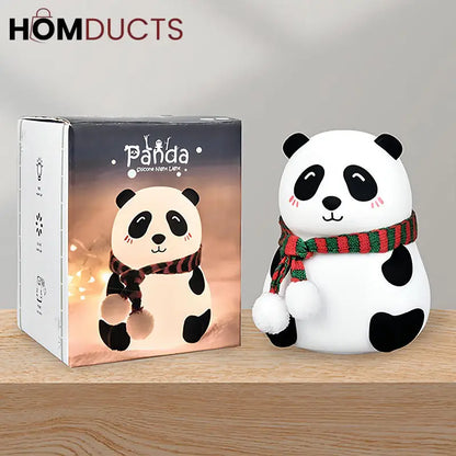 Panda LED Night Light with Scarf, Decorative Bedside Lamp