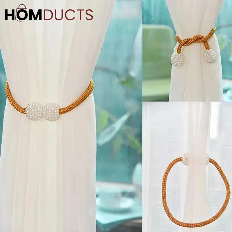 Magnetic Rope Curtain Tiebacks – Pair