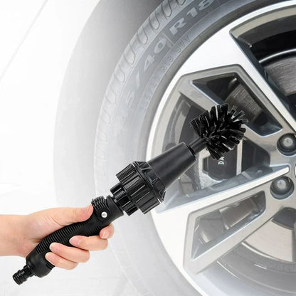 Water-driven Rotary Cleaning Brush Wash Hand-held Water Spray Brush
